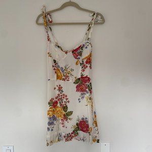 Reformation Floral Mini Dress, Size 6